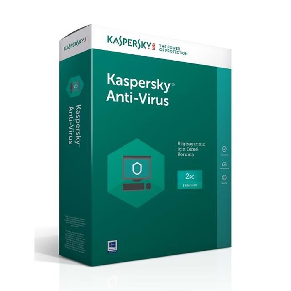 KASPERSKY Antivirüs Trk Kutu 1yıl 2kullanıcı