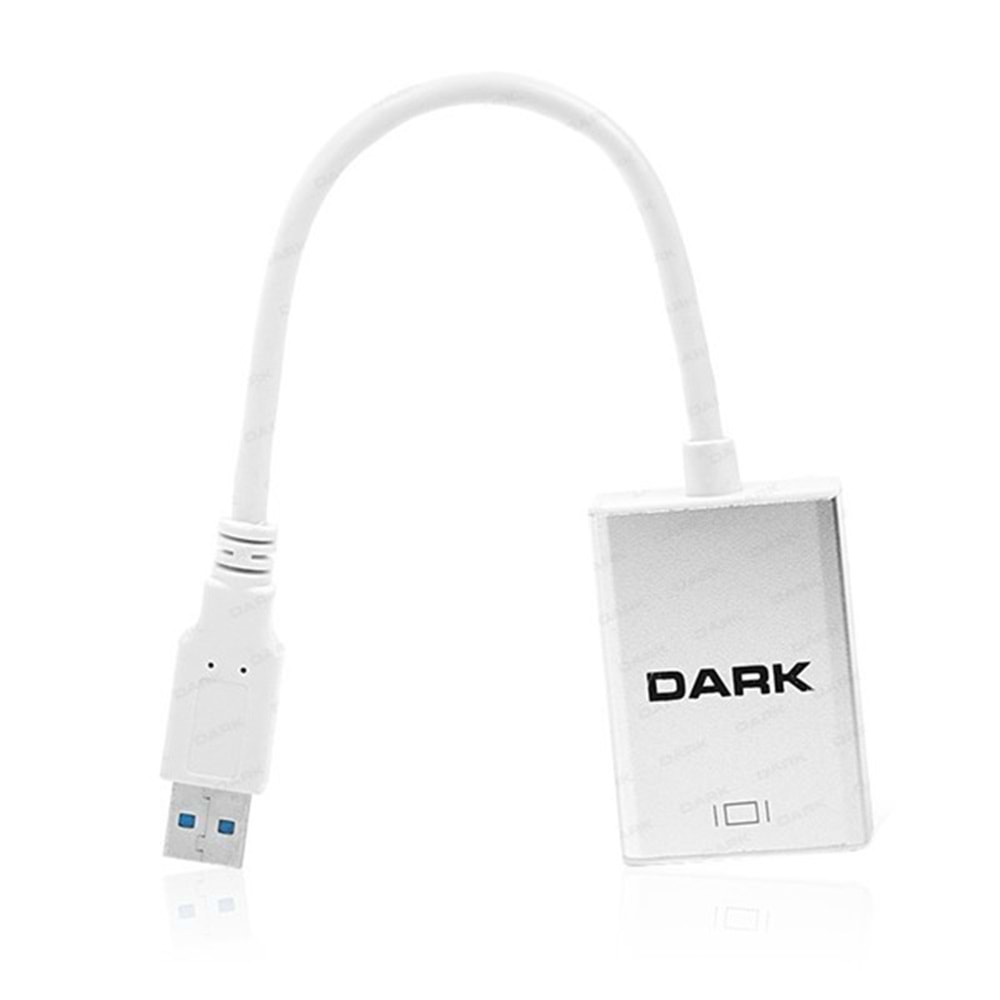 DARK UGA33 DK-AC-UGA33 0.15metre USB-HDMI Çevirici Adaptör Gümüş