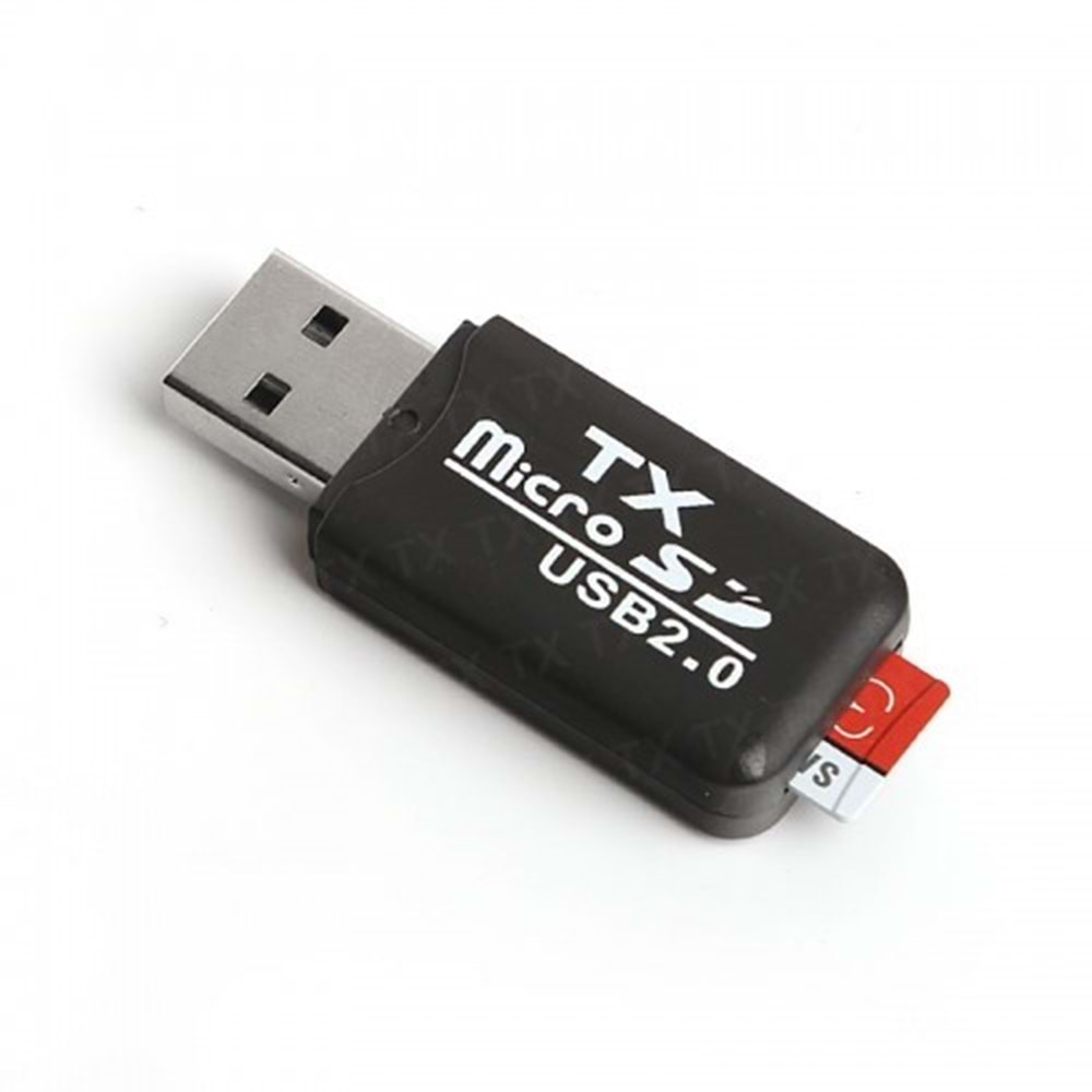 TX TXACUCR204 USB 2.0 Siyah Harici Kart Okuyucu