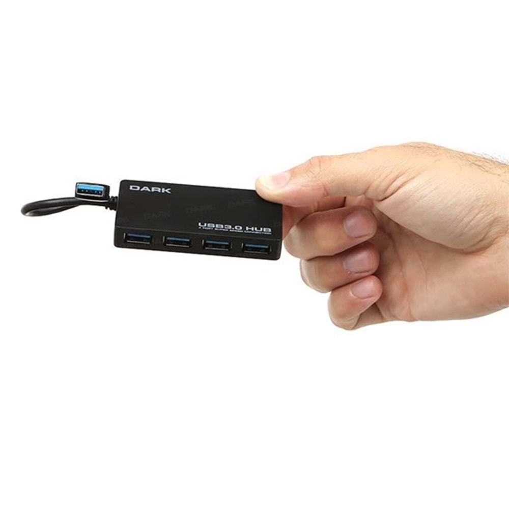 DARK Connect Master DK-AC-USB341 4port USB 3.0 Siyah USB Çoklayıcı Hub