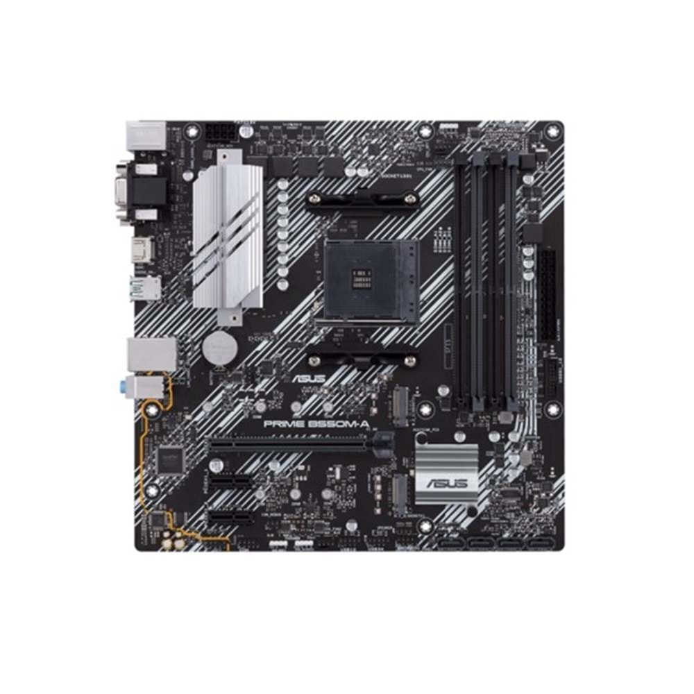 ASUS PRIME B550M-A/CSM DDR4 SATA3 M2 PCIe NVME HDMI DVI PCIe 16X v4.0 AM4 mATX Kurumsal Anakart