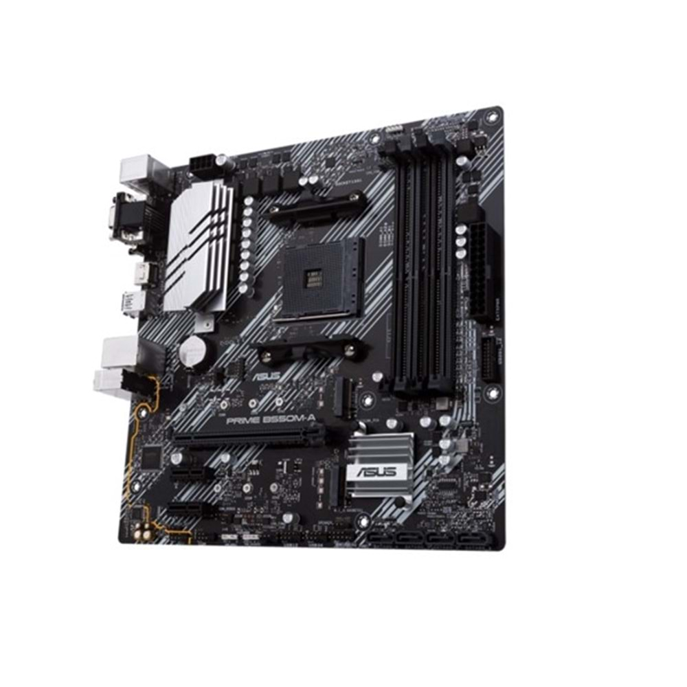 ASUS PRIME B550M-A/CSM DDR4 SATA3 M2 PCIe NVME HDMI DVI PCIe 16X v4.0 AM4 mATX Kurumsal Anakart