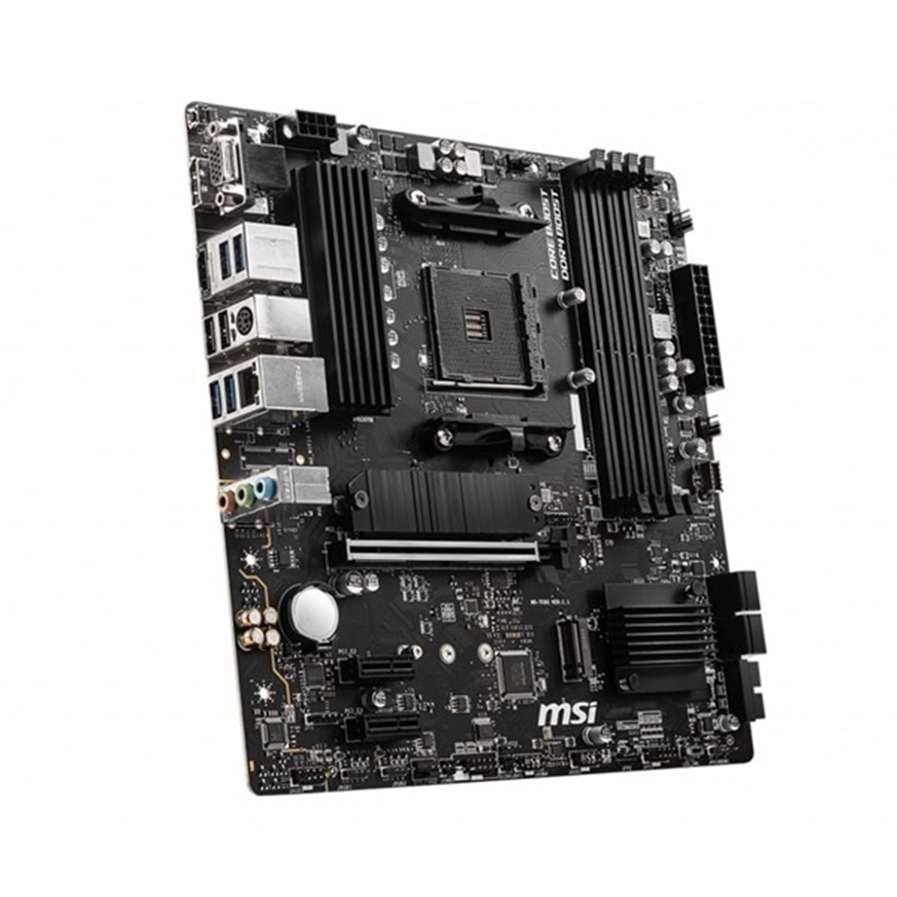 MSI B550M PRO-VDH DDR4 M2 PCIe NVME HDMI DP PCIe 16X v4.0 AM4 mATX