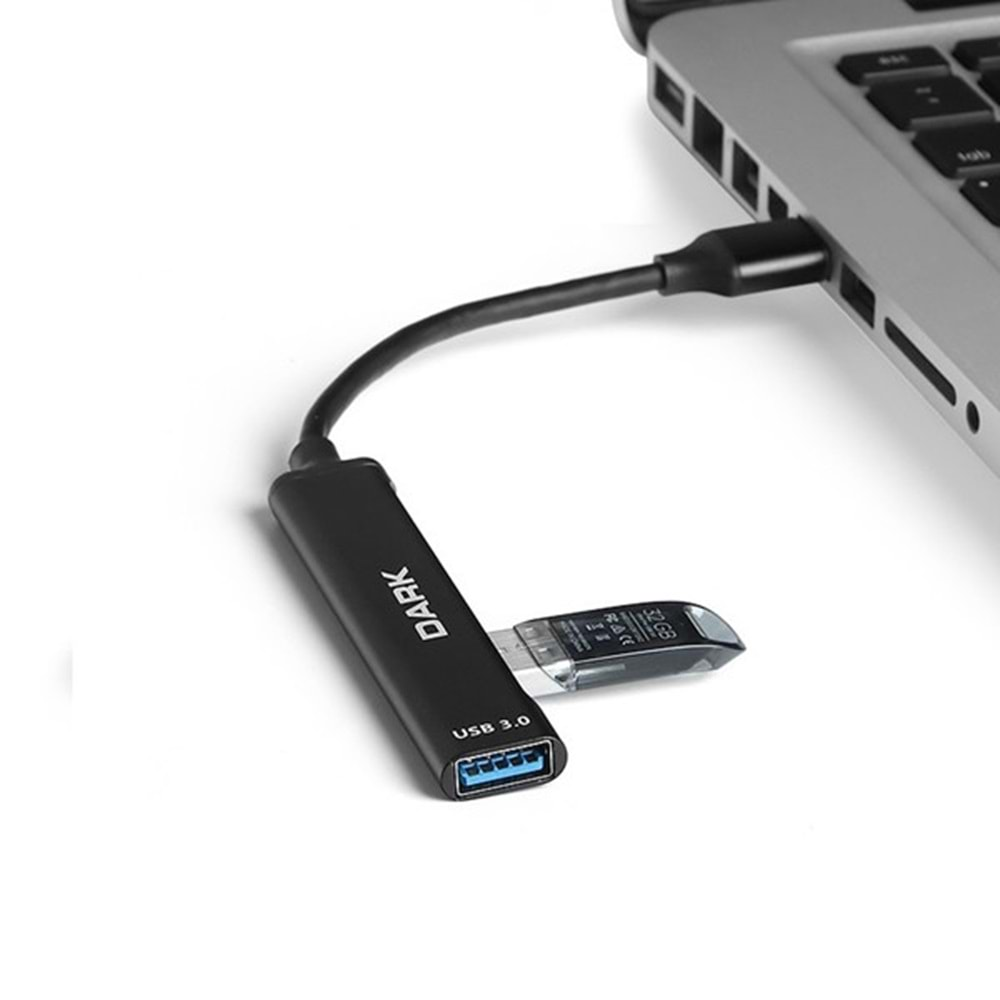 DARK Connect Master X4 DK-AC-USB310 4port USB 3.0 Siyah USB Çoklayıcı Hub