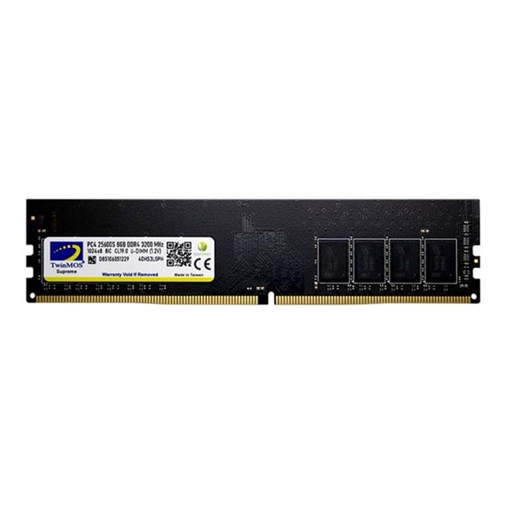 TWINMOS 8GB DDR4 3200MHZ PC RAM VALUE MDD48GB3200D