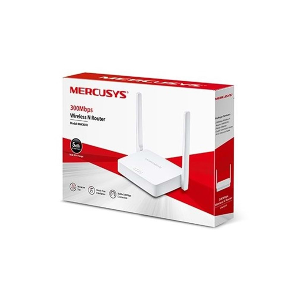 MERCUSYS MW301R N300 2.4ghz EV Ofis Tipi Router