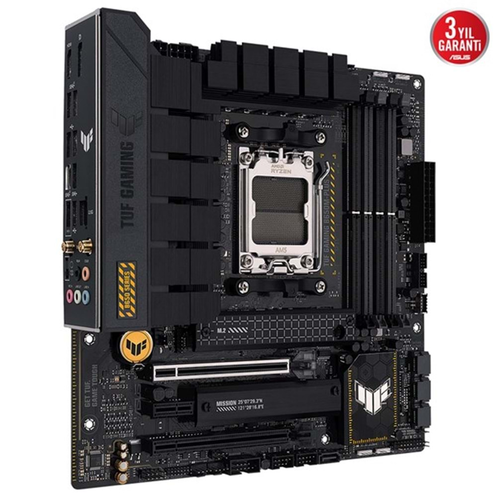 ASUS TUF GAMING B650M-PLUS WIFI DDR5 HDMI DP PCIe 16X v4.0 AM5 mATX