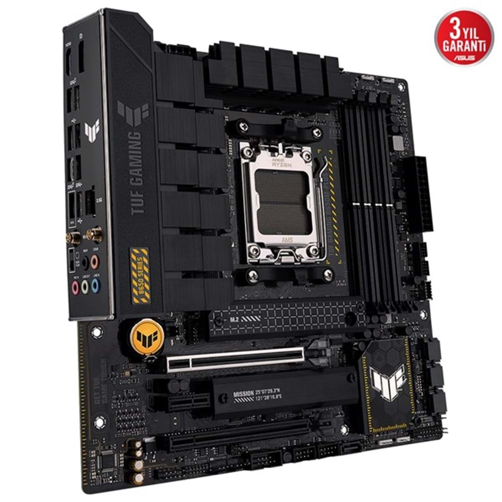 ASUS TUF GAMING B650M-PLUS WIFI DDR5 HDMI DP PCIe 16X v4.0 AM5 mATX