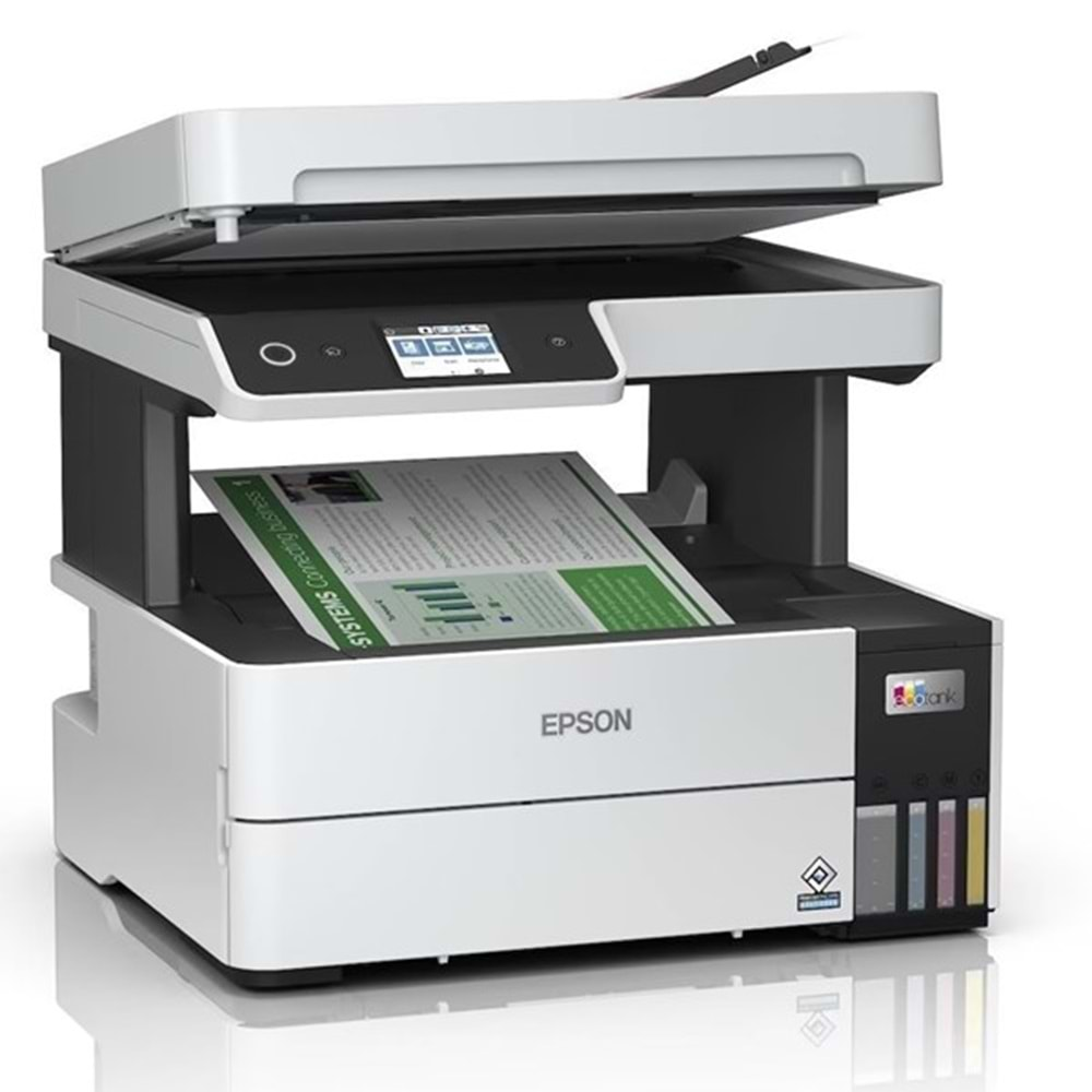 EPSON A4 Renkli L6490 Çok Fonksiyonlu Tanklı Yazıcı Fax USB 2.0,Ethernet,Kablosuz