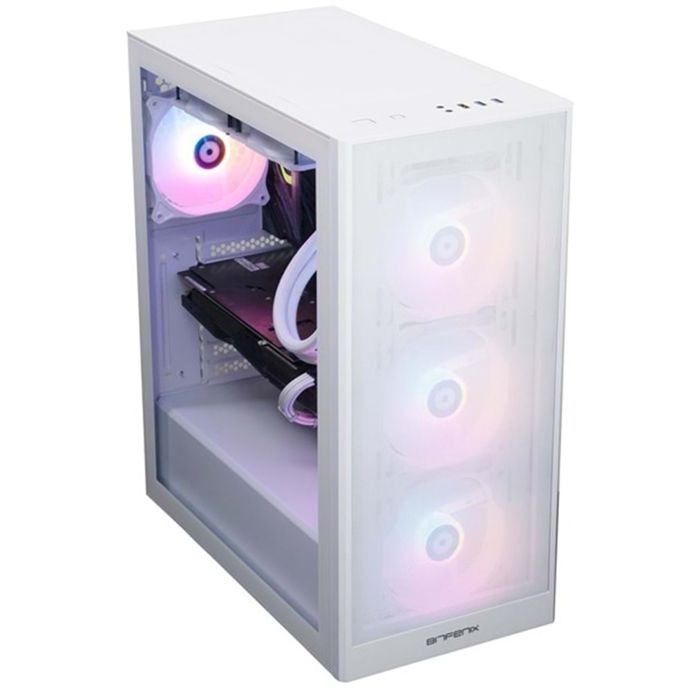 BITFENIX 750W 80+ BRONZE GRAFI SE WHITE BFC-GRMB75WWGSW-4F Gaming Mid-Tower PC Kasası Beyaz