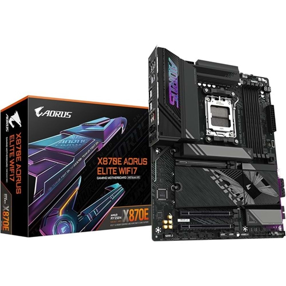 GIGABYTE X870 AORUS ELITE WIFI-7 DDR5 HDMI DP PCIe 16X v5.0 AM5 ATX