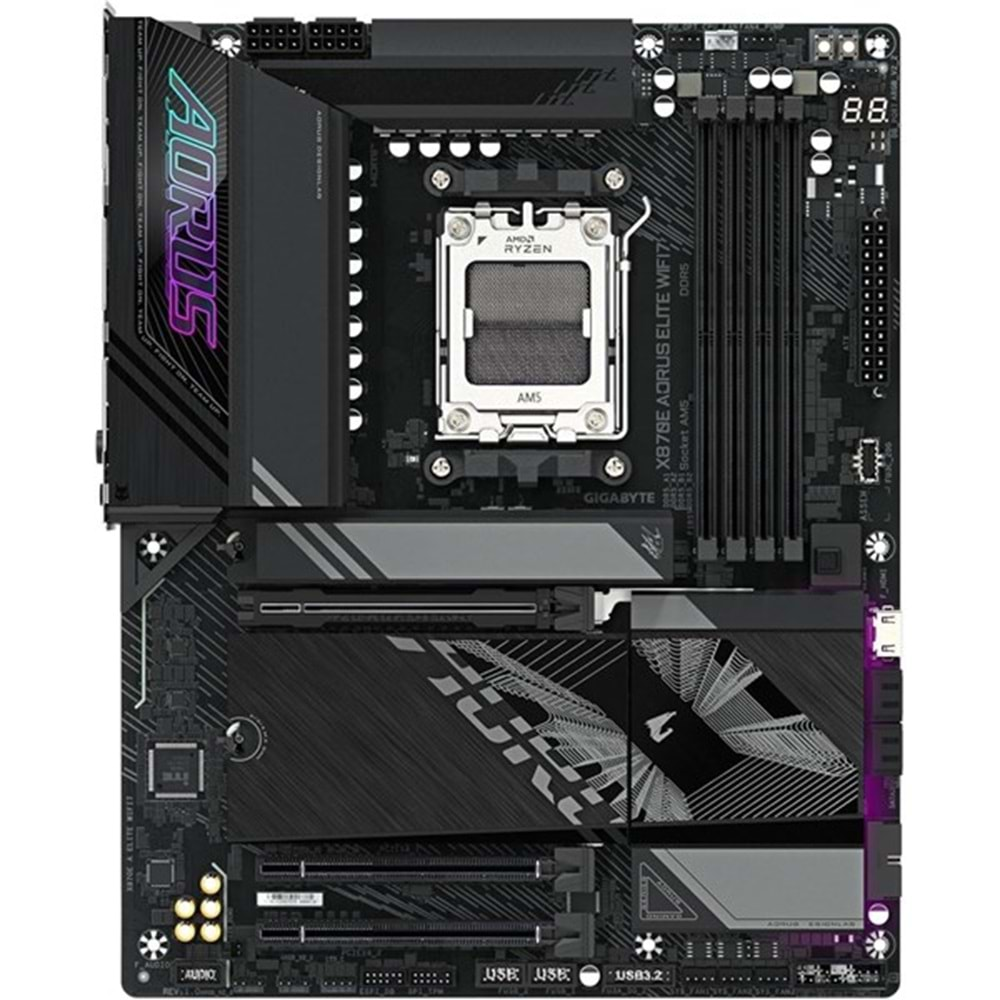 GIGABYTE X870 AORUS ELITE WIFI-7 DDR5 HDMI DP PCIe 16X v5.0 AM5 ATX