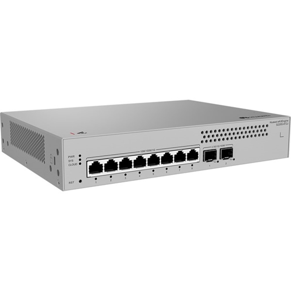 HUAWEI 8port eKIT S220S-8T2J GIGABIT 2xSFP Yönetilebilir Switch RackMount Layer2