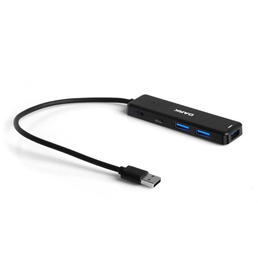 Dark Connect Master X5C DK-AC-USB347 USB3.2 Gen 1 Type-A to 3 Port USB-A & 1 Port Type-C 2.0 / 1X Type-C Charge 