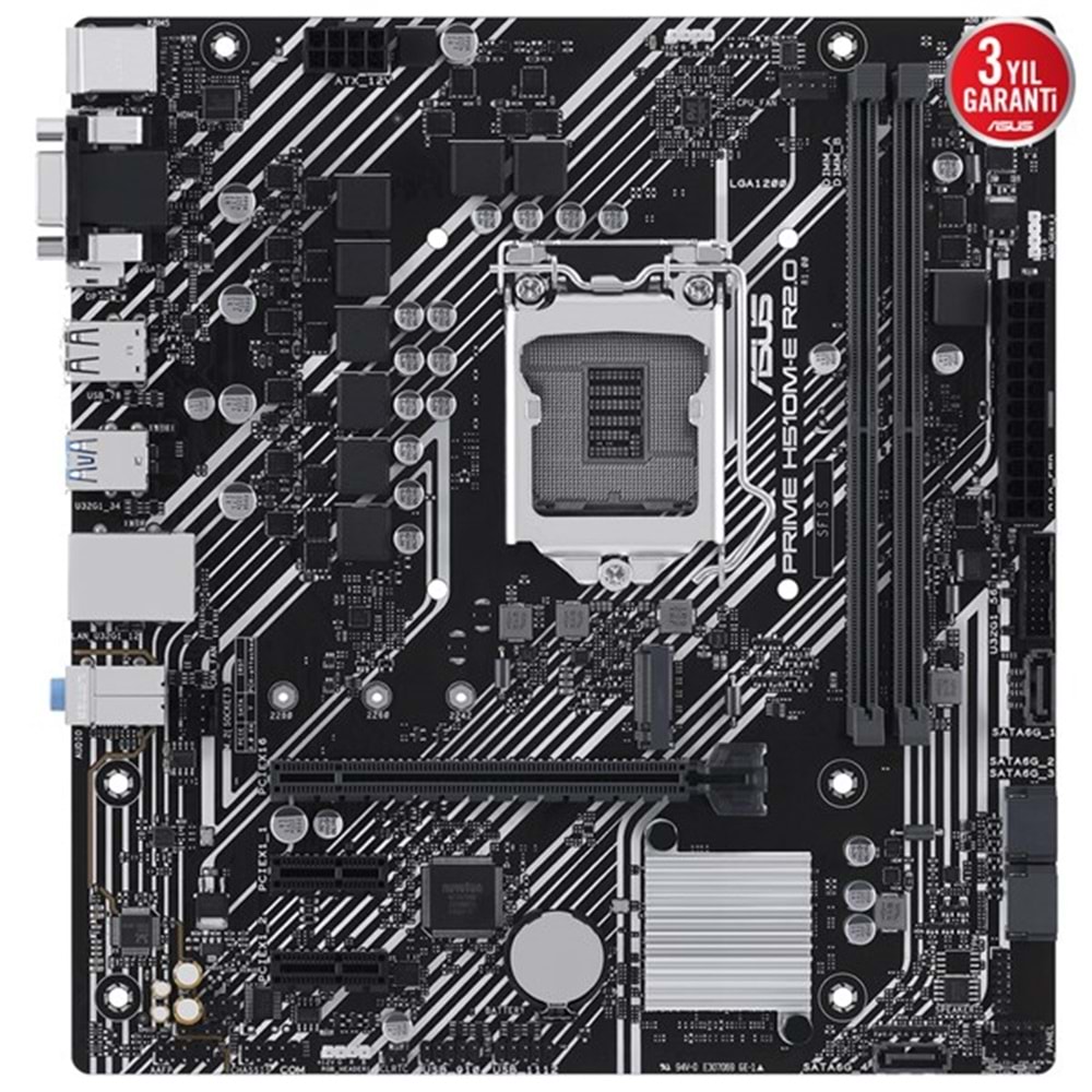 ASUS PRIME H510M-E R2.0 DDR4 HDMI-DP PCIE 3.0 1200p v2 mATX