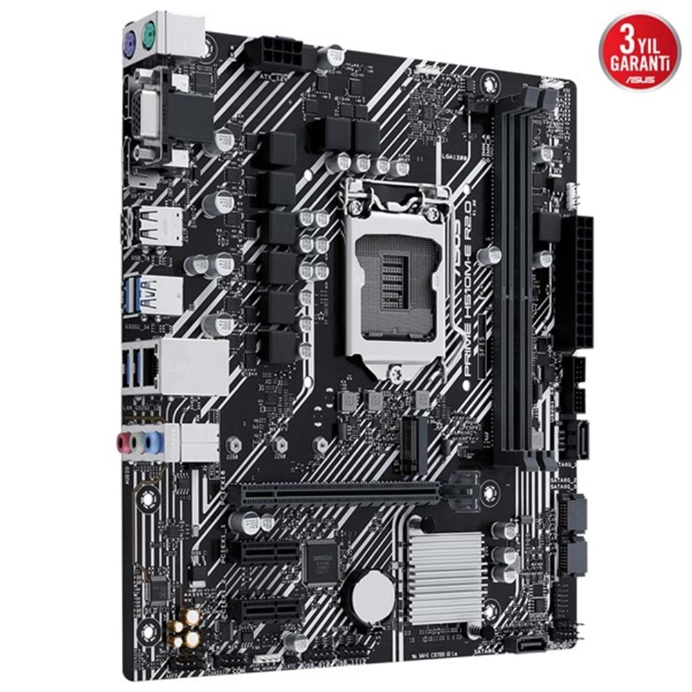 ASUS PRIME H510M-E R2.0 DDR4 HDMI-DP PCIE 3.0 1200p v2 mATX