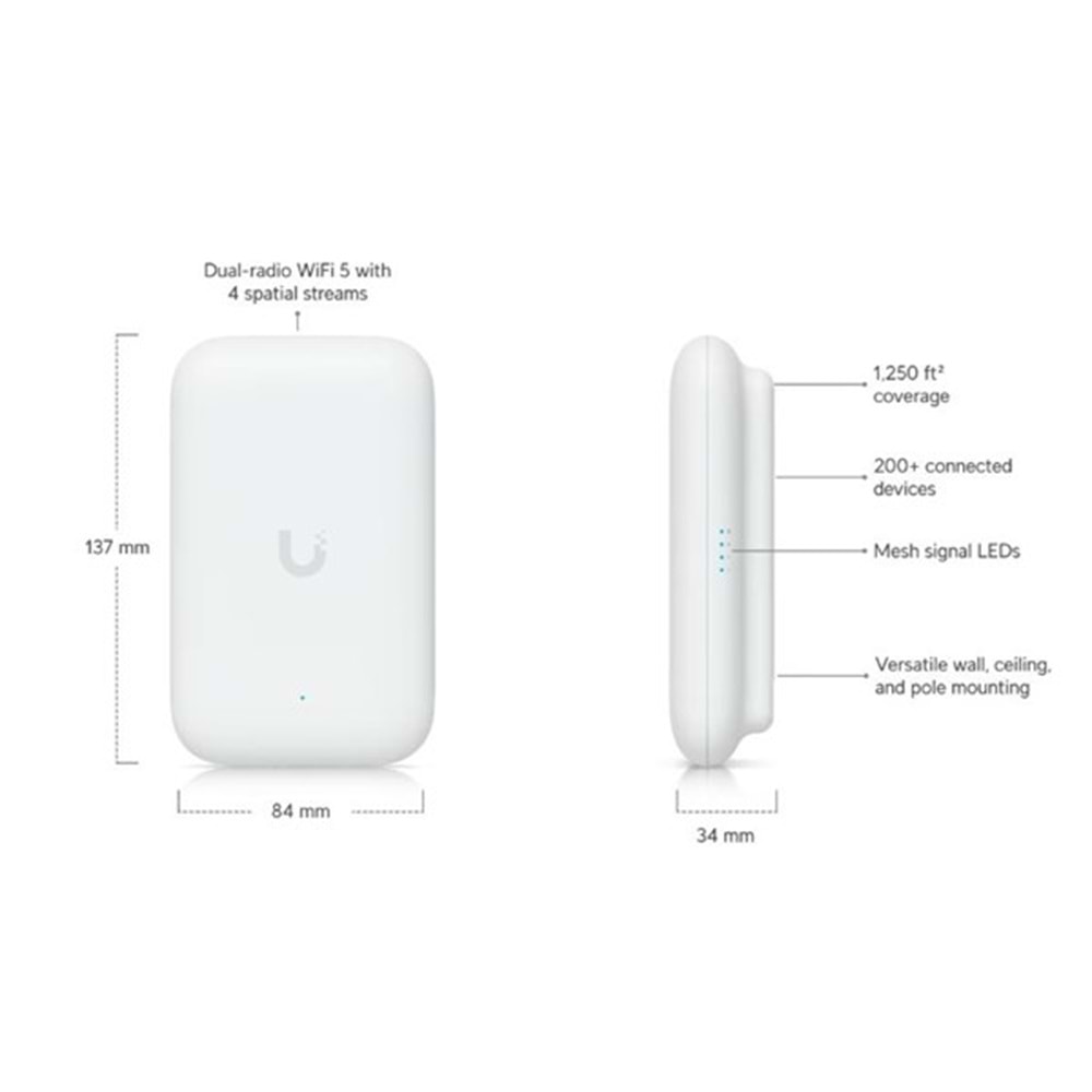 UBIQUITI UK-ULTRA AC1200 DUAL BAND DAHİLİ-HARİCİ ACCESS POINT