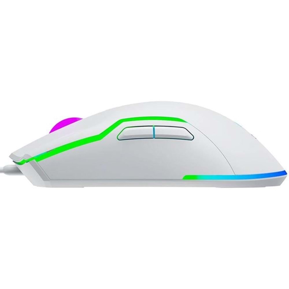 GameBooster M18 Inferno 2.4ghz RGB Aydınlatmalı Beyaz Profesyonel Gaming Mouse