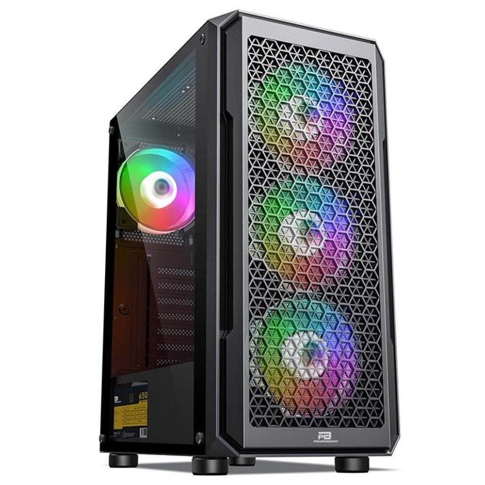 POWERBOOST 650W 80+ BRONZE PB-P3385B GAMING MID-TOWER PC KASASI