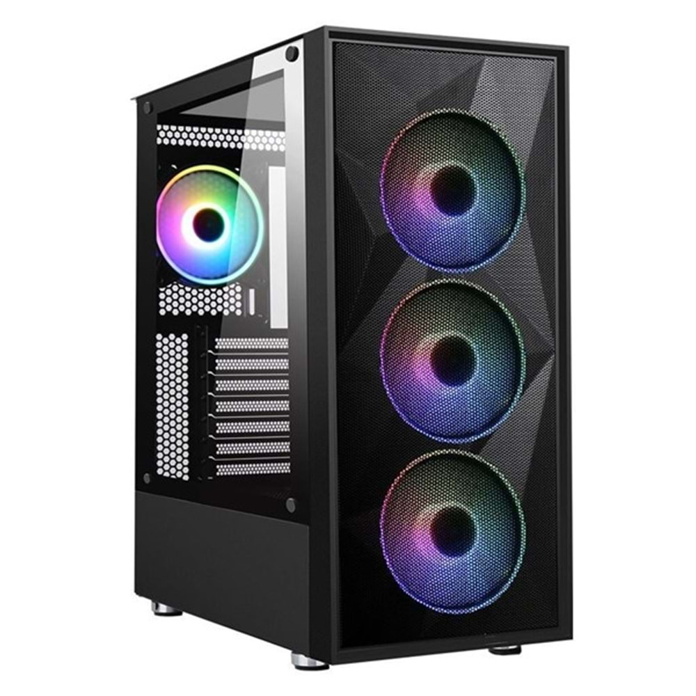 POWERBOOST 650W 80+ PB-P3509BB GAMING MID-TOWER PC KASASI