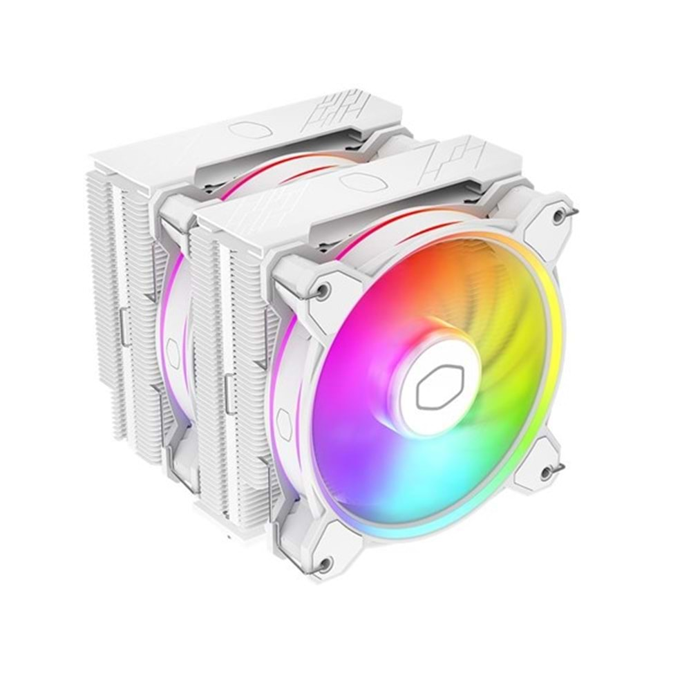 COOLERMASTER HYPER 622 HALO ARGB AM5-1700P HAVA SOĞUTMALI DUAL İŞLEMCİ FANI BEYAZ