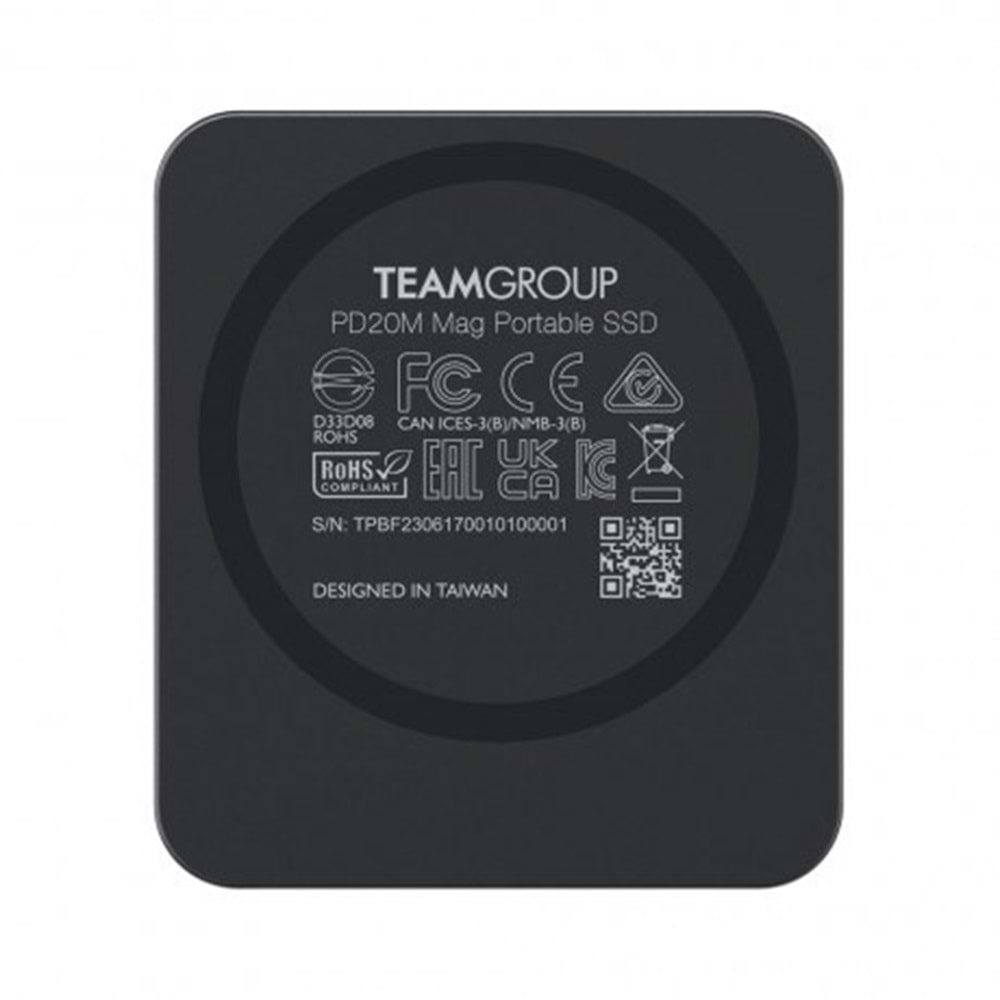 TEAM 1TB MAG PORTABLE PD20M TPSEG2001T0C108 USB 3.2 SSD HARİCİ DİSK GRI