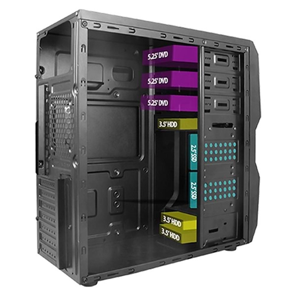 VENTO 500W TA-K61 Standart Mid-Tower PC Kasası