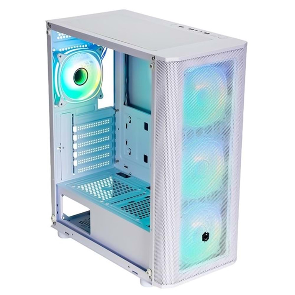 FRISBY 650W 80+ CM-106 GAMING MID-TOWER PC KASASI BEYAZ