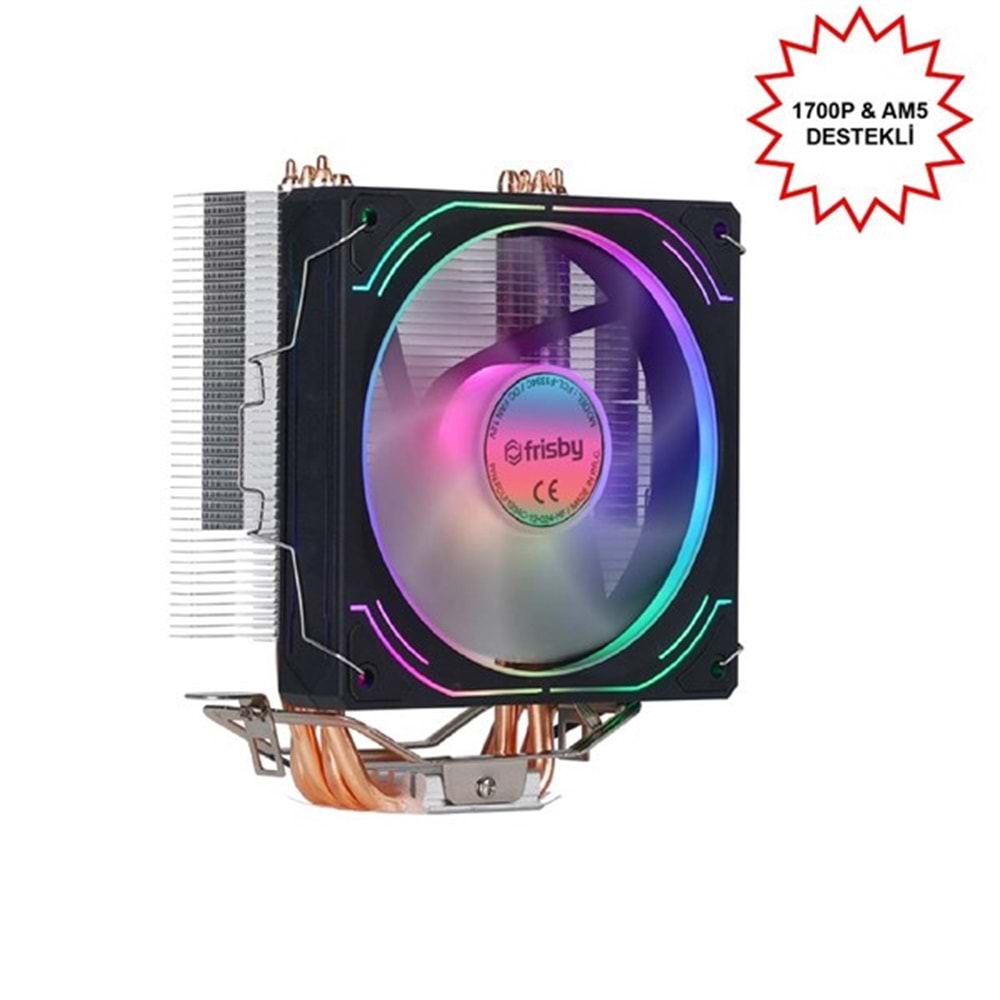 FRISBY FCL-F1334C ARGB AM5-1700P HAVA SOĞUTMALI İŞLEMCİ FANI