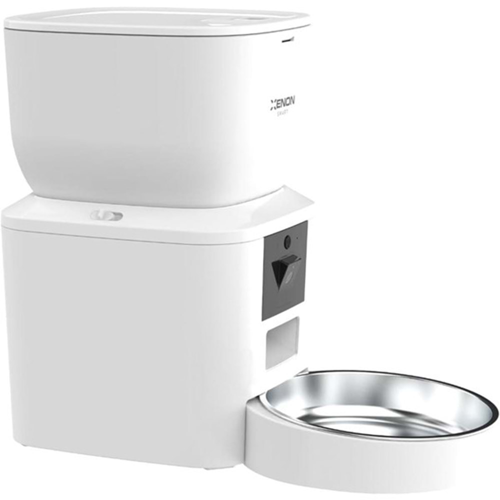 XENON SMART X8604 Akıllı Otomatik Kedi Mama Kabı Beyaz