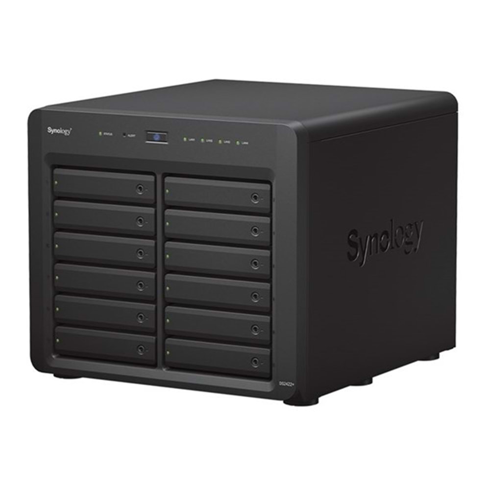 SYNOLOGY DS2422-4G PLUS RYZEN V1500B-4GB RAM-12-diskli Nas Sunucu (Disksiz)
