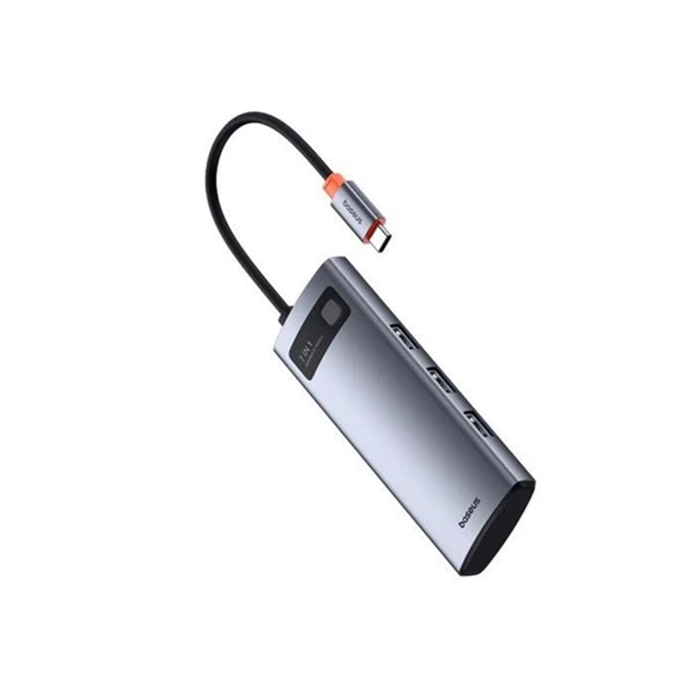 BASEUS STARJOY GRI 7IN1 MULTIFONKSIYONEL HUB ADAPTÖR B00030708811-00 