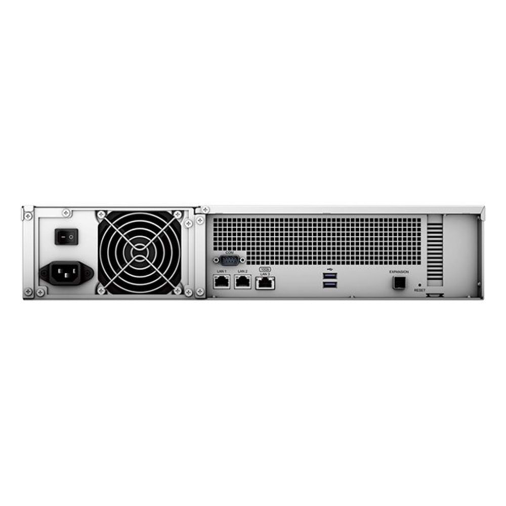 SYNOLOGY RS2423 PLUS RYZEN V1780B-8 GB DDR4 ECC UDIMM-12-Diskli Rack Nas Sunucu (Disksiz)