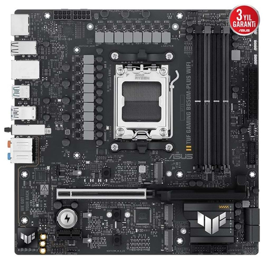 ASUS TUF GAMING B850M-PLUS DDR5 HDMI-DP PCIE 5.0 AM5 mATX