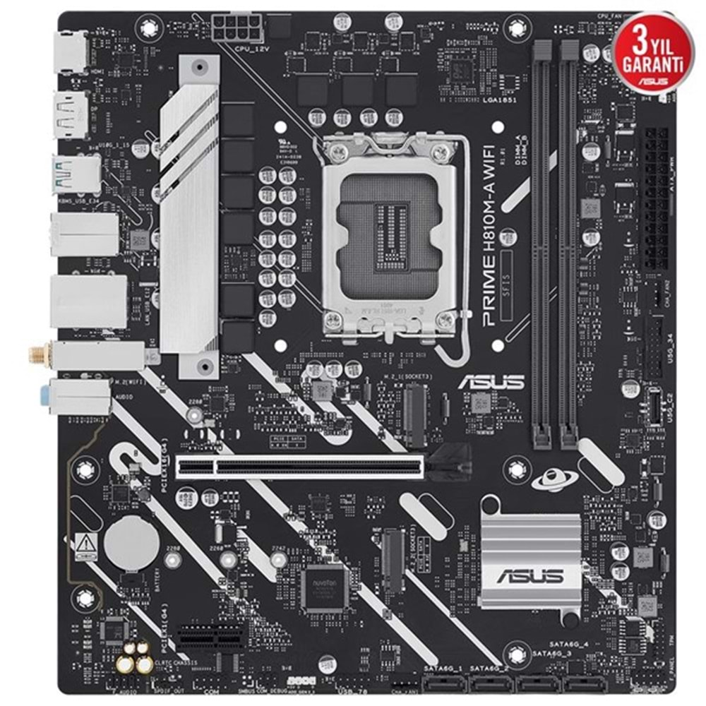 ASUS PRIME H810M-A WIFI-6E DDR5 HDMI-DP PCIE 4.0 1851p mATX