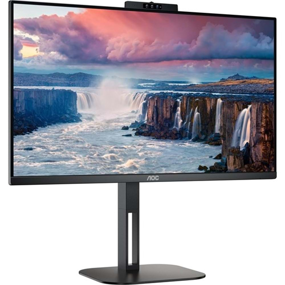 AOC 23.8” IPS 24V5CW/BK 1MS 75HZ HDM-DP WEB KAMERALI PIVOT MONİTÖR