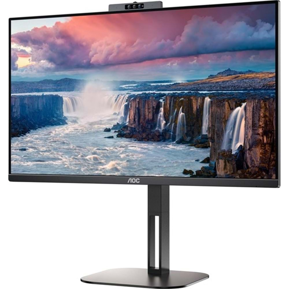 AOC 23.8” IPS 24V5CW/BK 1MS 75HZ HDM-DP WEB KAMERALI PIVOT MONİTÖR