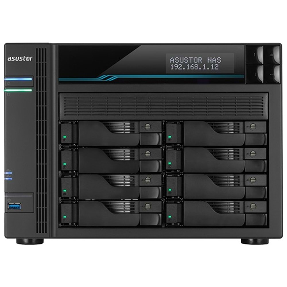 ASUSTOR AS6508T ATOM QC- 8 GB RAM- 8-diskli Nas Server (Disksiz)	