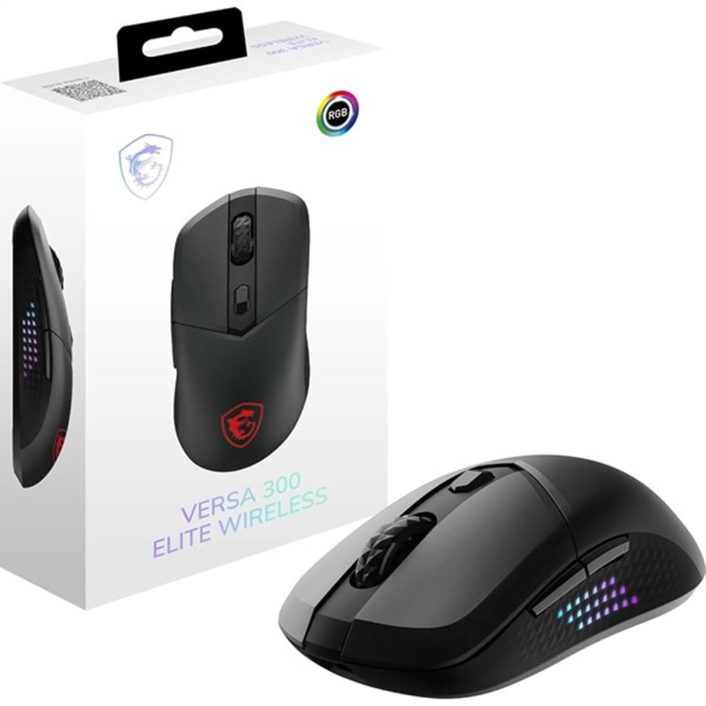 MSI GG VERSA 300 ELITE 26000dpi Kablosuz Bluetooth 5.3 Usb 2.0 Kablosuz Mouse