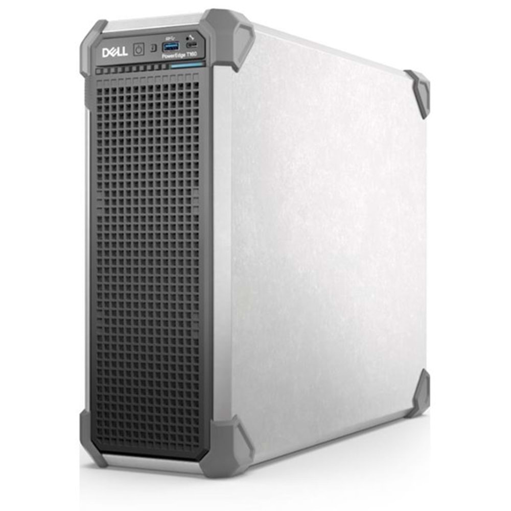 DELL T160 PET160P3 E-2434-16GB RAM-480GB SSD-Broadcom 5720 Dual Port 1Gb On-Board Lom/Perc H355/İdrac9 Basıc 16G/300W