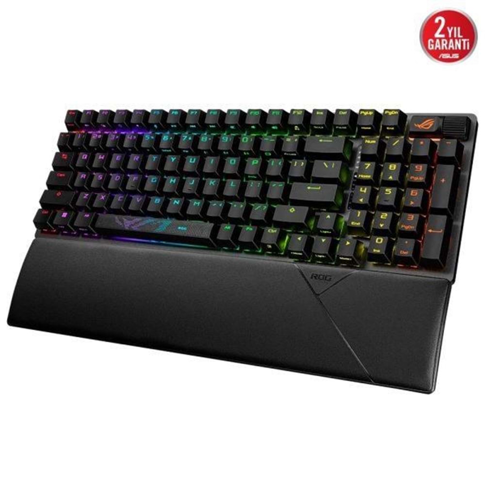 ASUS ROG STRIX SCOPE II 96 NX SNOW KABLOSUZ RGB GAMING KLAVYE ENG