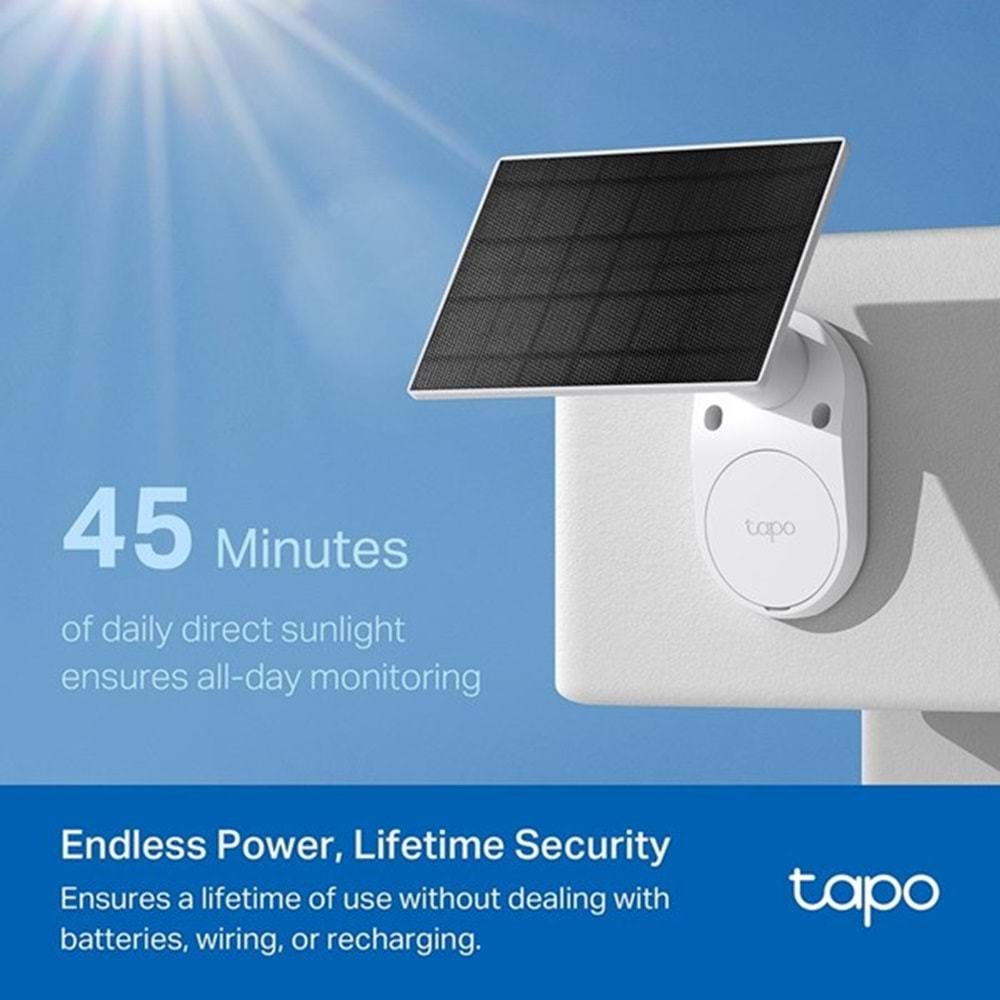 TP-LINK 3MP TAPO C410 KIT Güneş Enerjili IP Güvenlik Kamerası Kiti