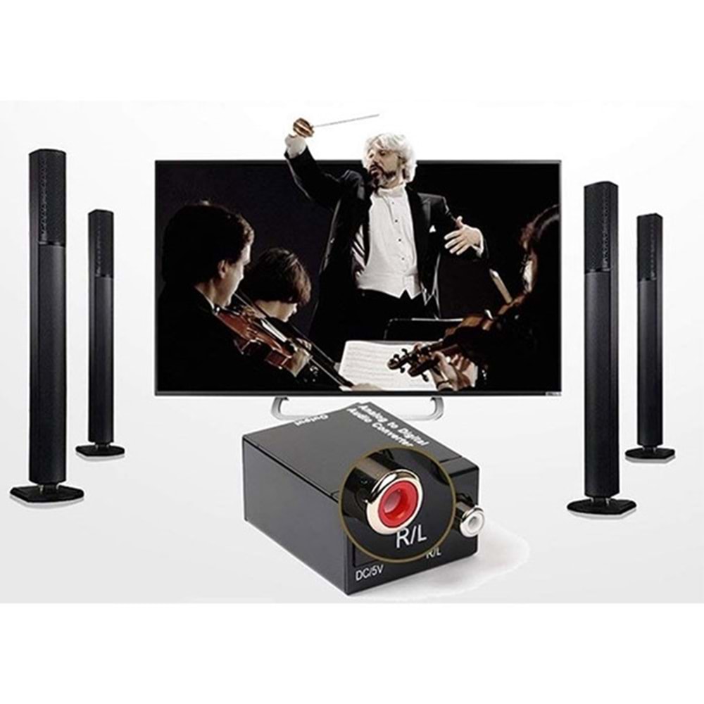 Hytech HY-DGA10 Digital To Analog Ses Çevirici Adaptör