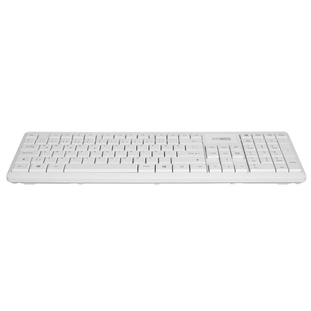 Altec Lansing ALBC6314 Beyaz 2.4GHz 1200DPI Mouse Türkçe Q Kablosuz Klavye Mouse Set