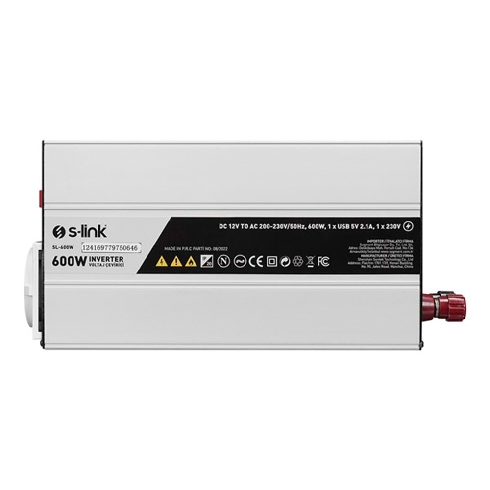 S-LINK SL-600W 600W DC12V-AC230V İnverter