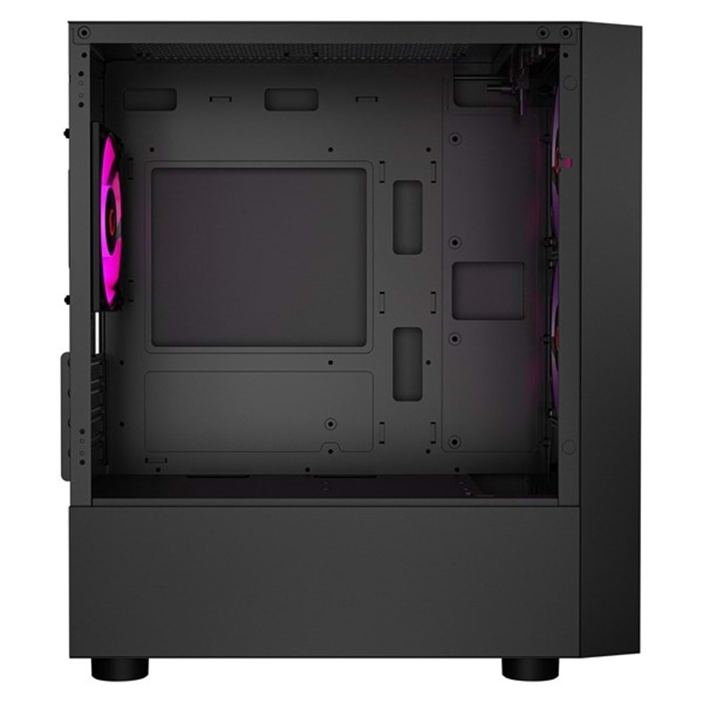 RAMPAGE LYRA Mesh GAMING M-ATX Mid-T PC Kasası Siyah 3X 12cm RGB Fan