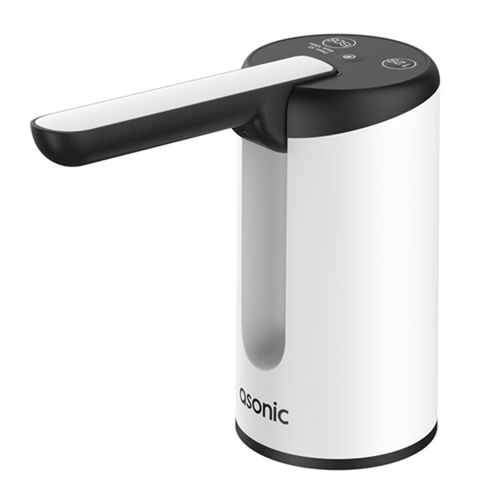 ASONIC SP21 Usb Şarj Edilebilir 1200mAh Pilli Çift Düğmeli Mini Su Pompası