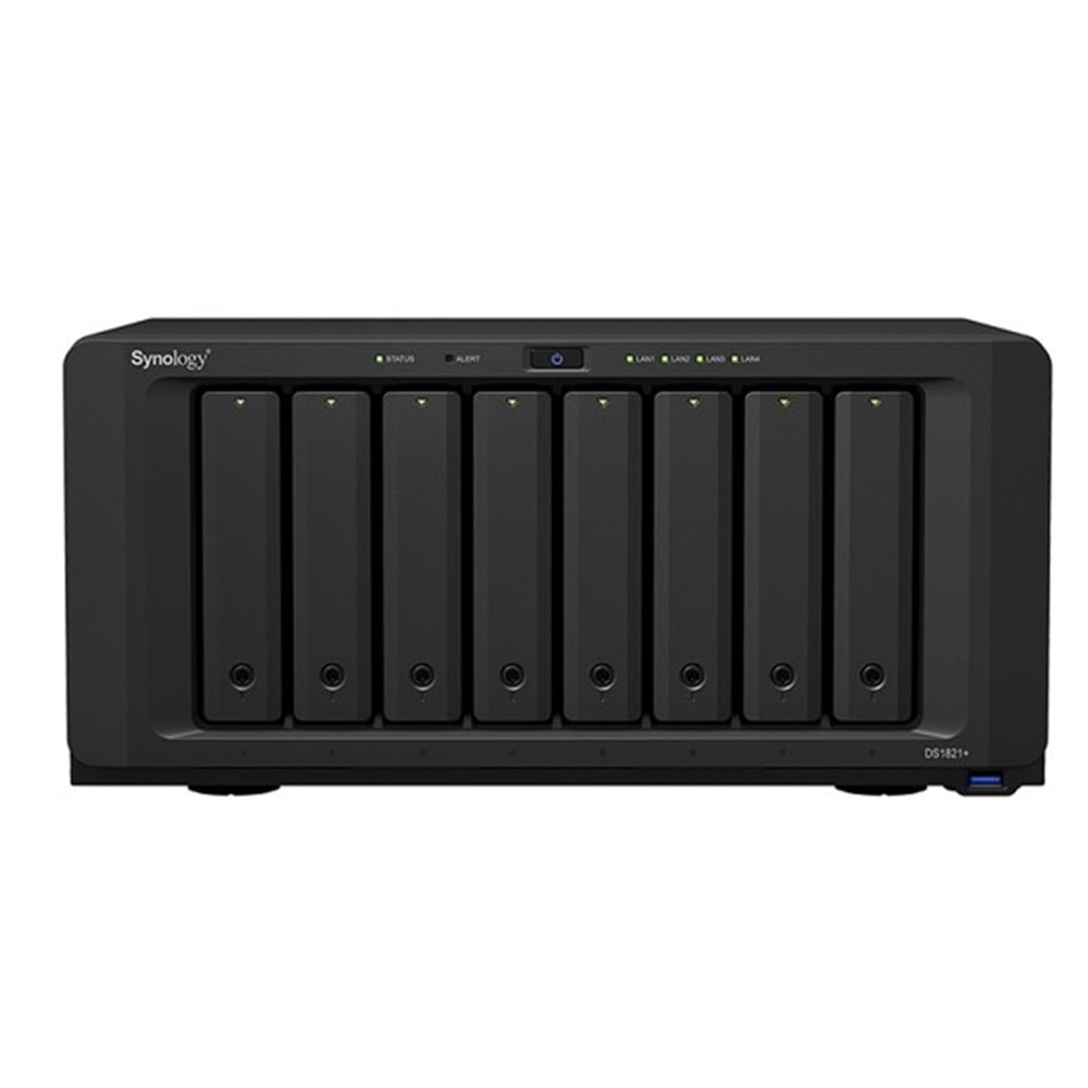 SYNOLOGY DS1821-16G PLUS RYZEN V1500B 16GB RAM- 8-diskli Nas Server (Disksiz)