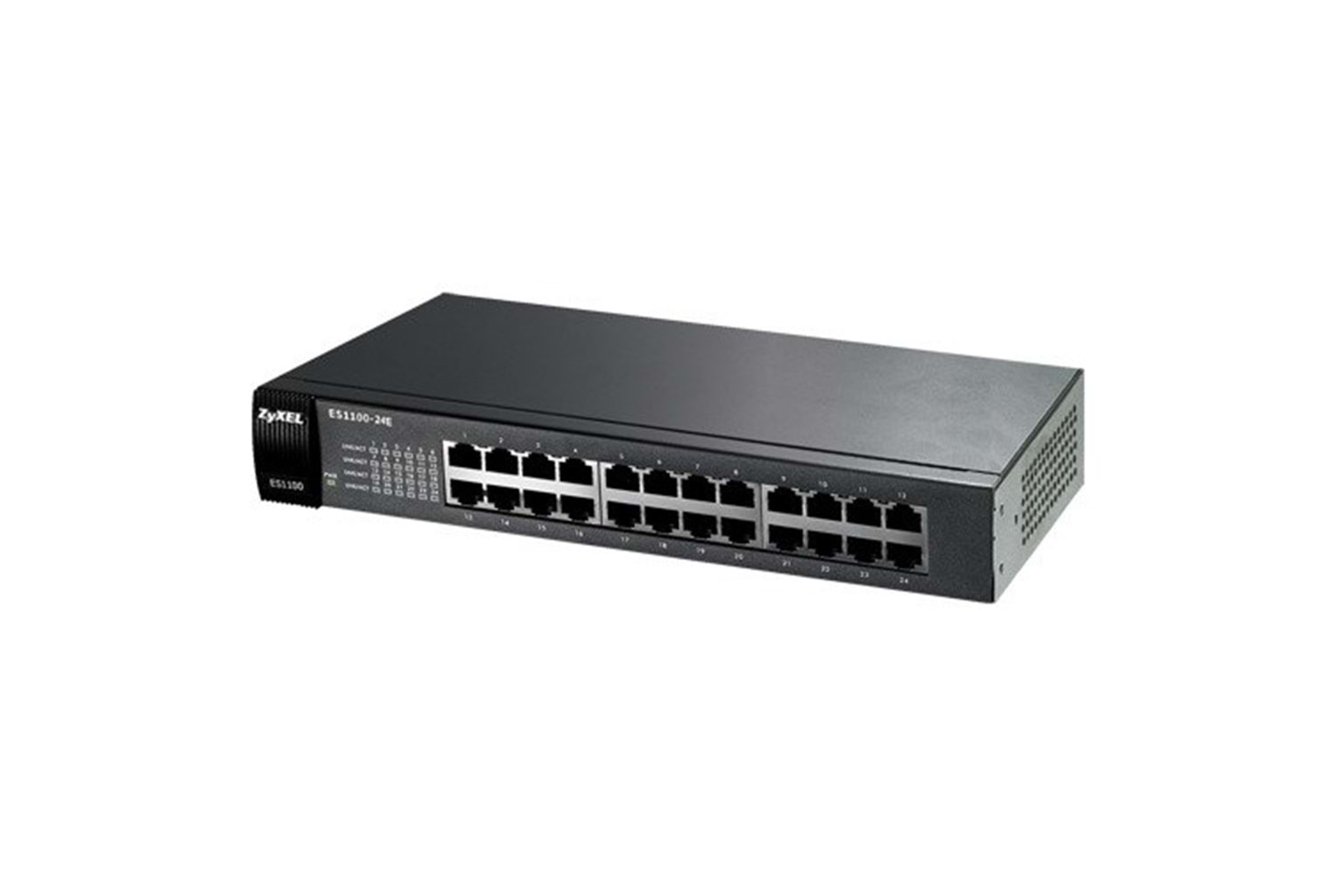 ZyXEL 24port ES1100-24E 10/100 Yönetilemez Switch RackMount