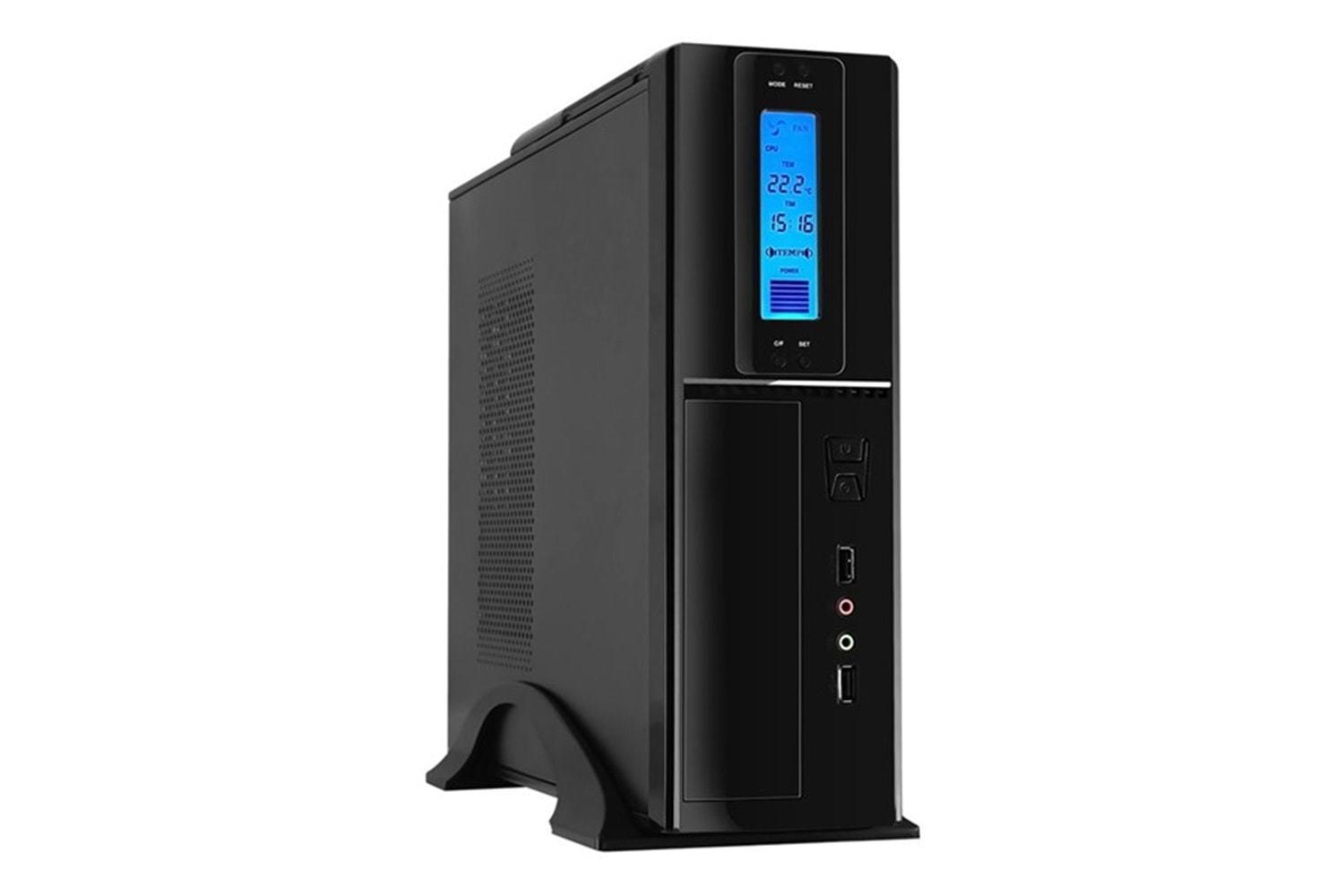 FRISBY 300W FC-S6040B Slim Atx Kasa Parlak Siyah